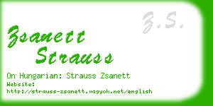 zsanett strauss business card